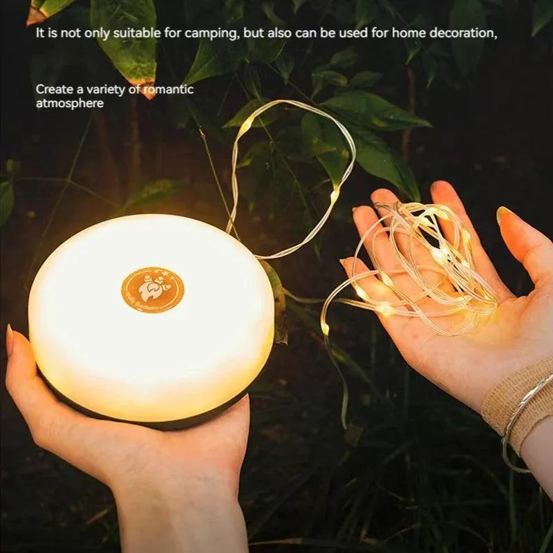 🌟 LED Camping Lamp Strip | 10M Waterproof Recyclable Light Belt | Outdoor Garden Decoration for Tent & Room