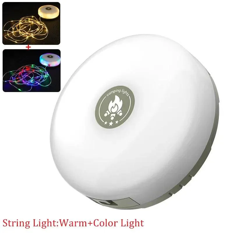🌟 LED Camping Lamp Strip | 10M Waterproof Recyclable Light Belt | Outdoor Garden Decoration for Tent & Room