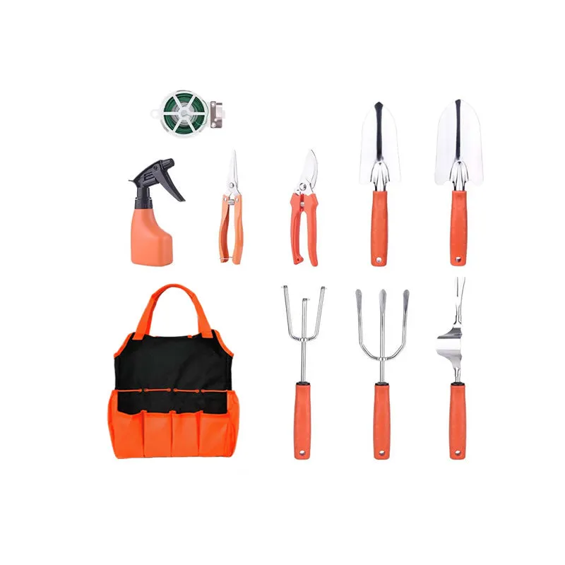 10-Pieces Hand Tool Garden Work Tool Planting Kit Xf0906