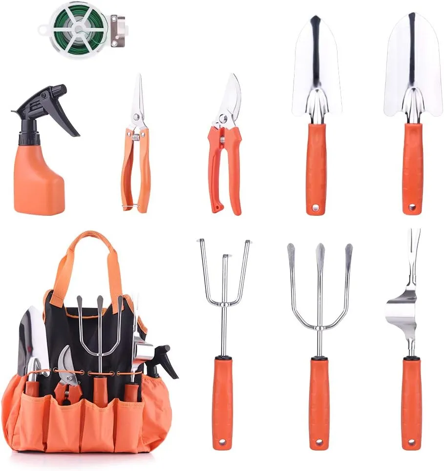 10-Pieces Hand Tool Garden Work Tool Planting Kit Xf0906