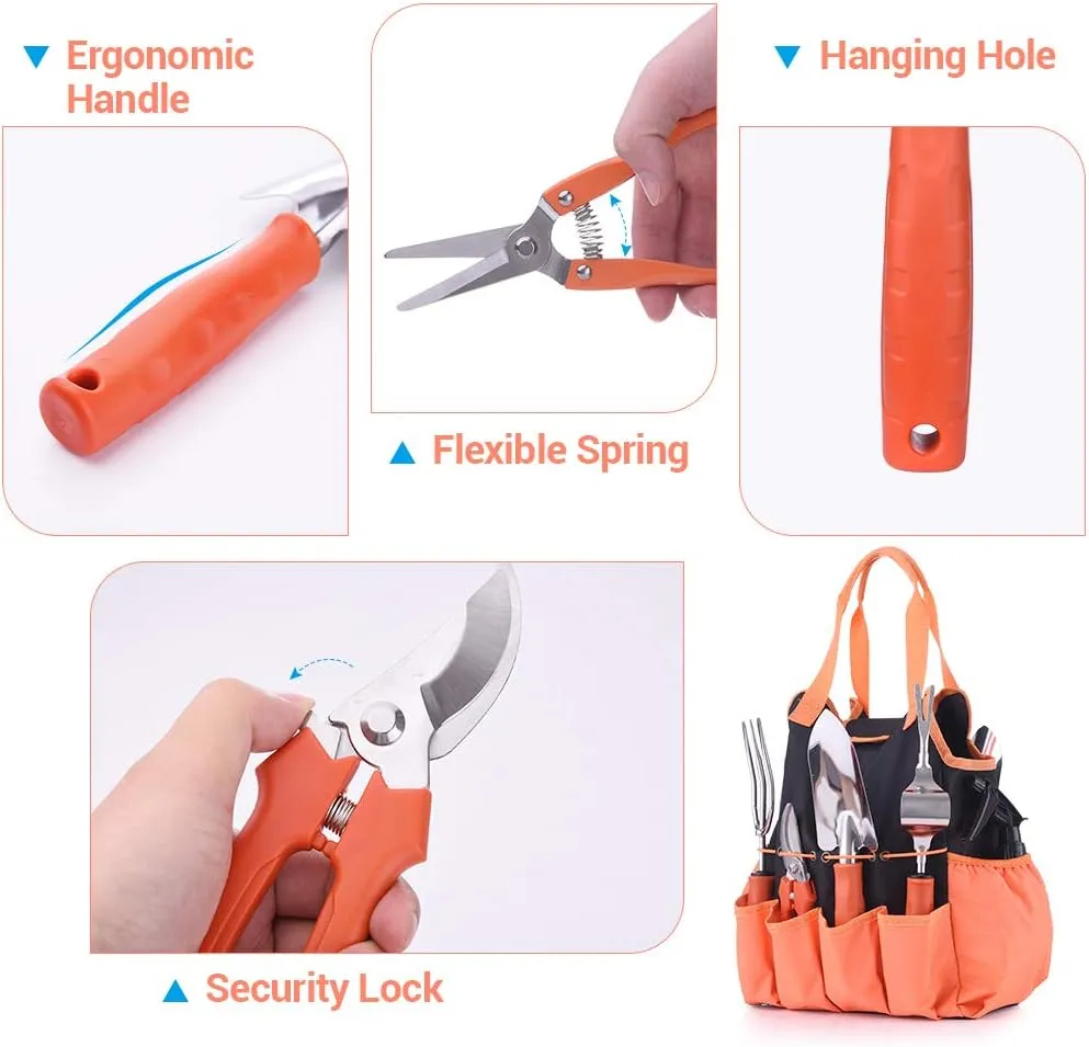 10-Pieces Hand Tool Garden Work Tool Planting Kit Xf0906