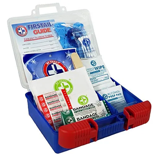 110 Piece First Aid Kit: Clean, Treat, Protect Minor Cuts, Scrapes