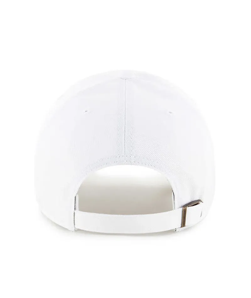 47 New York Yankees Mens Womens Clean Up Adjustable Strapback Hat, White, One Size