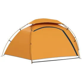 Aluminium Frame Camping Tent Dome Tent with Removable Rainfly 2000mm Waterproof for 1-2 Man Orange