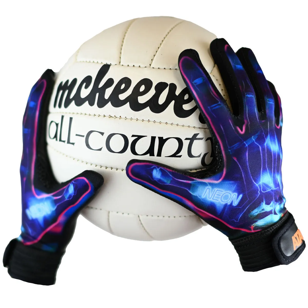 Atak Neon Blue Gloves (Adult)
