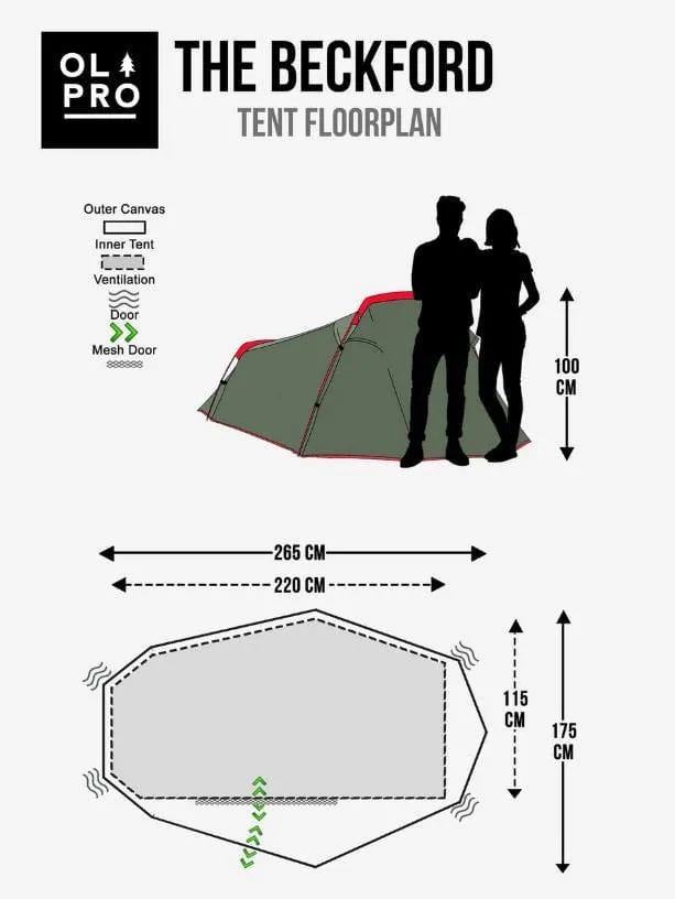 Beckford Lightweight 2 Person Tent
