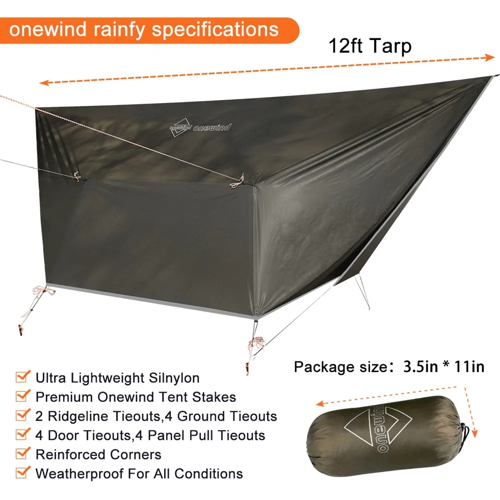 Billow Ultralight Hammock Tarp Shelter 12'