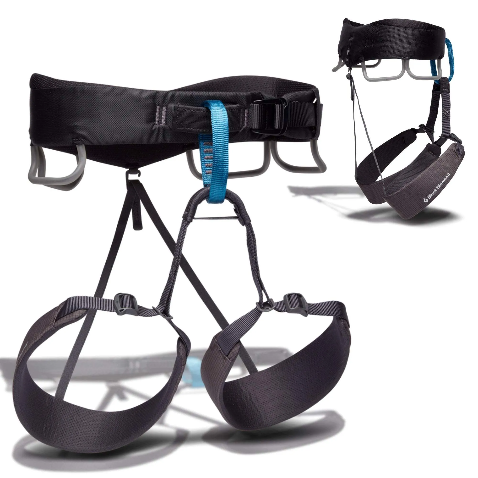 Black Diamond Men's Momentum Harness – Lightweight, Adjustable, and Comfortable for All Types of Climbing