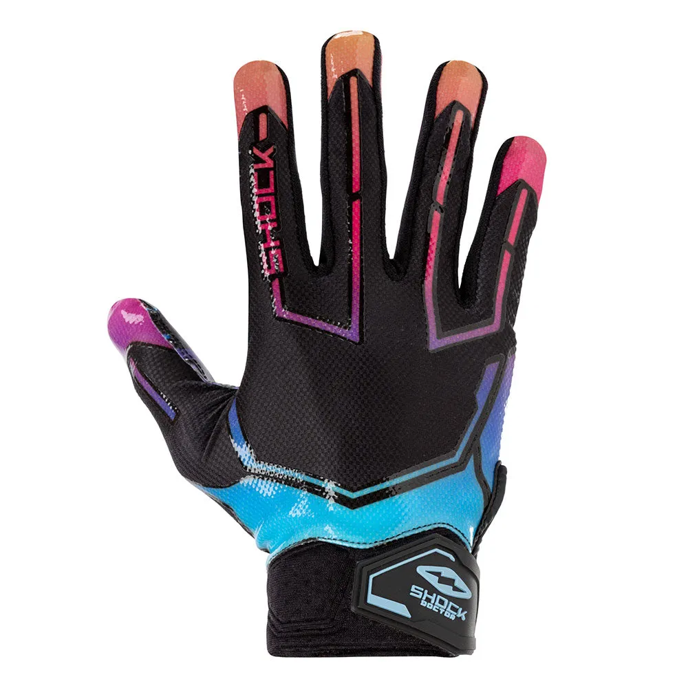 Black Tie Dye Drip Showtime Receiver Gloves