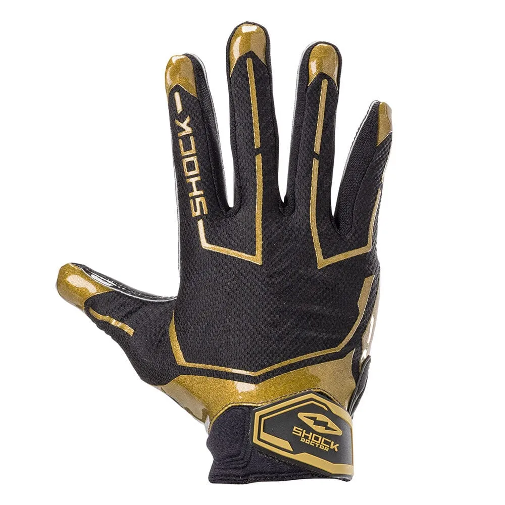 Black/Gold Chain Showtime Receiver Gloves