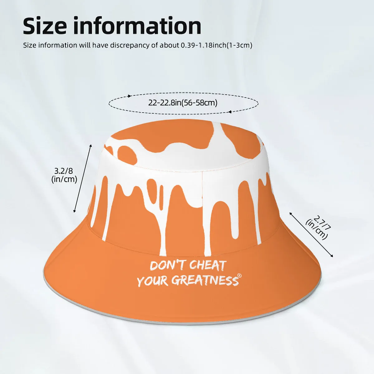 DCYG 24 DRIP White & Orange Bucket Hat