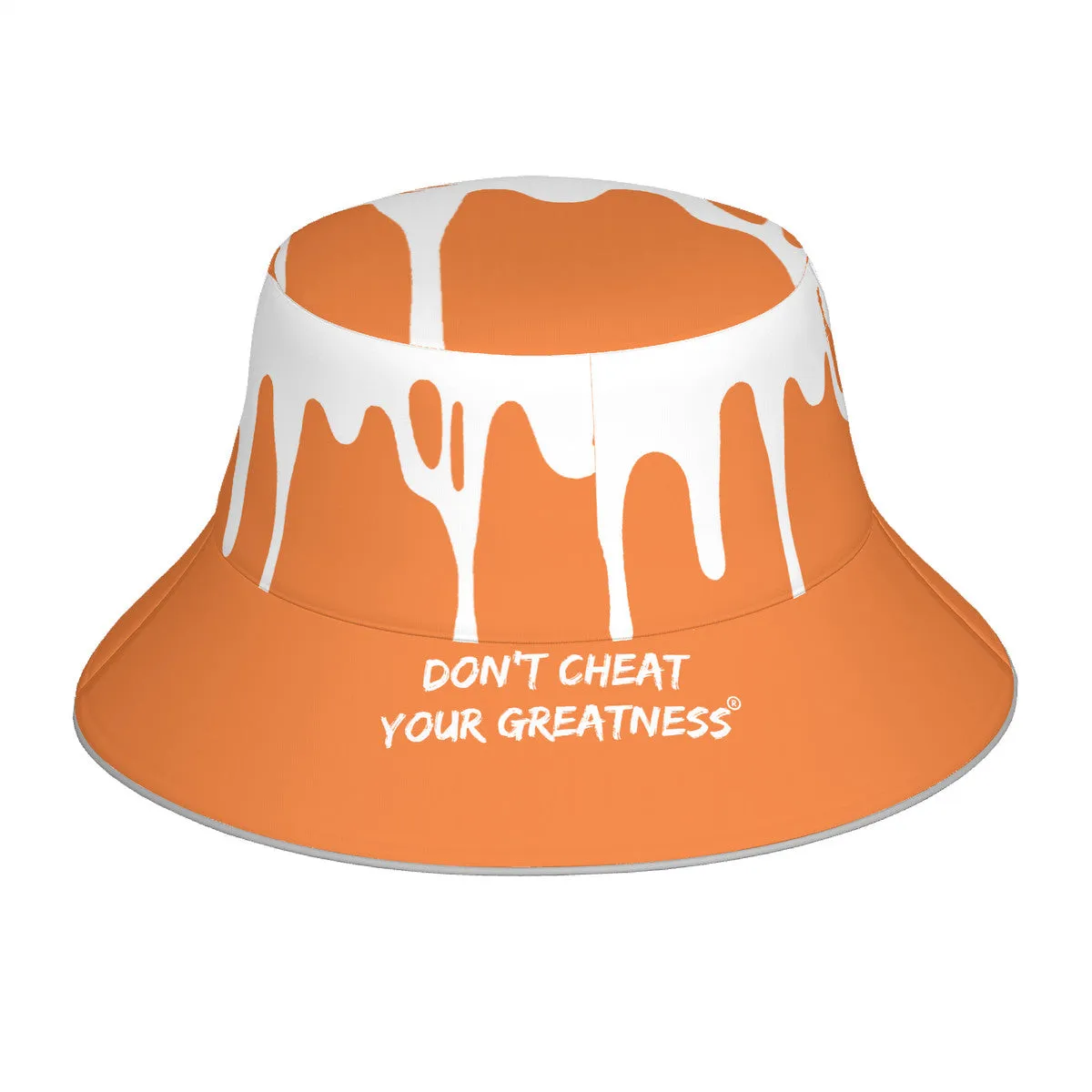 DCYG 24 DRIP White & Orange Bucket Hat