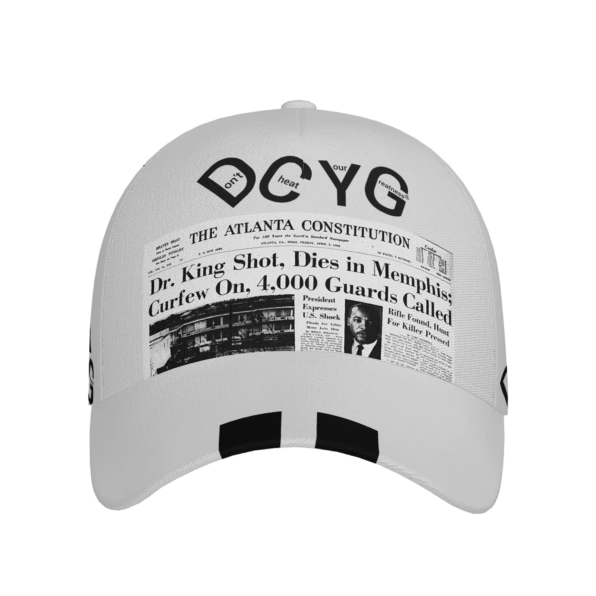 DCYG Black History Gray Curved Brim Baseball Cap