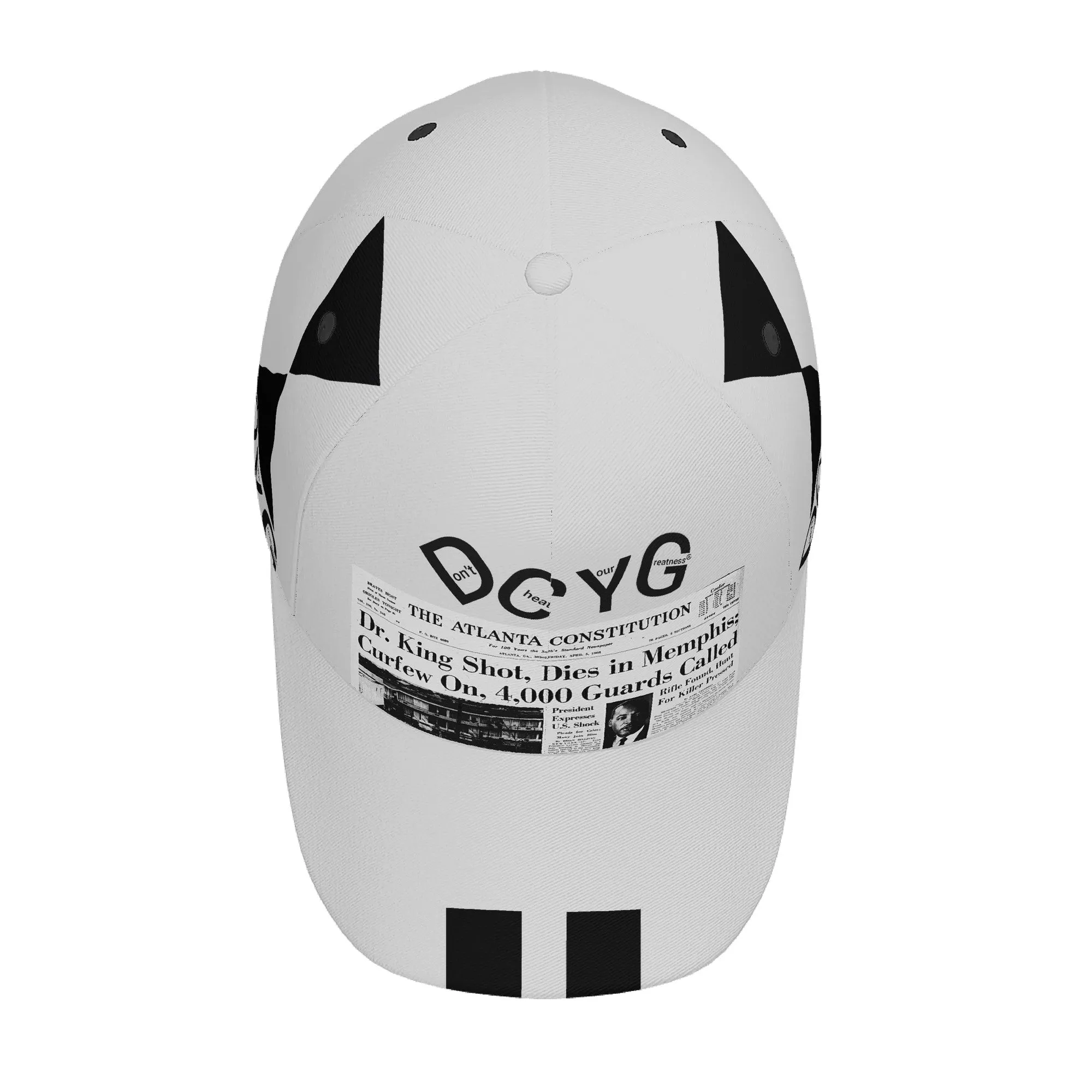 DCYG Black History Gray Curved Brim Baseball Cap