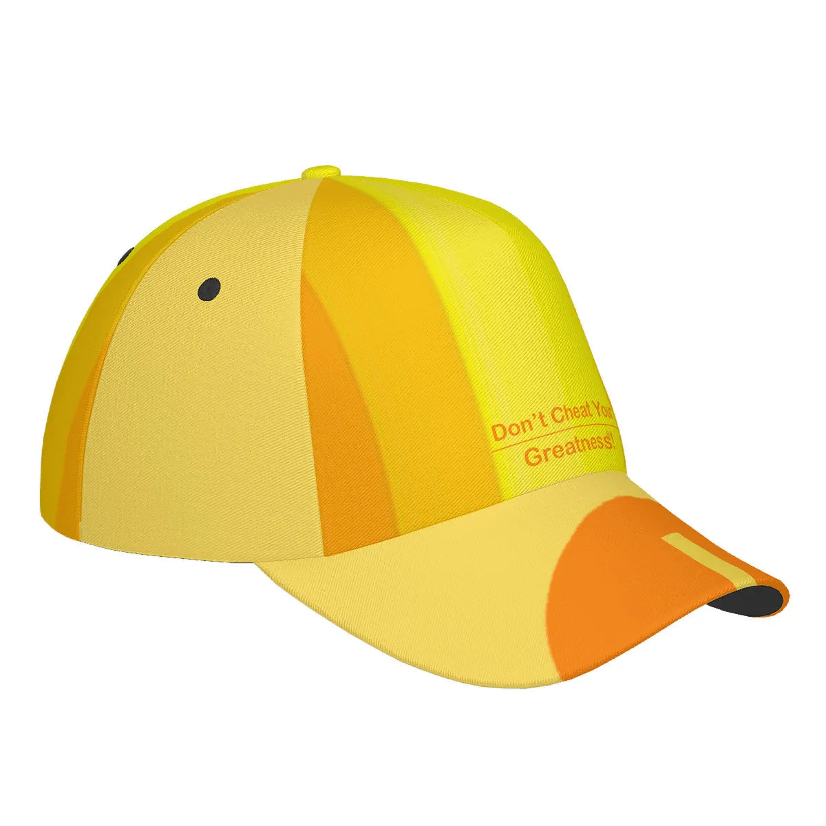 DCYG Orange & Yellow S24 Curved Brim Baseball Cap (AOP)