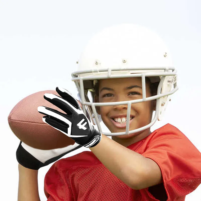 Football Gloves Youth Non-Slip Palm Receivers