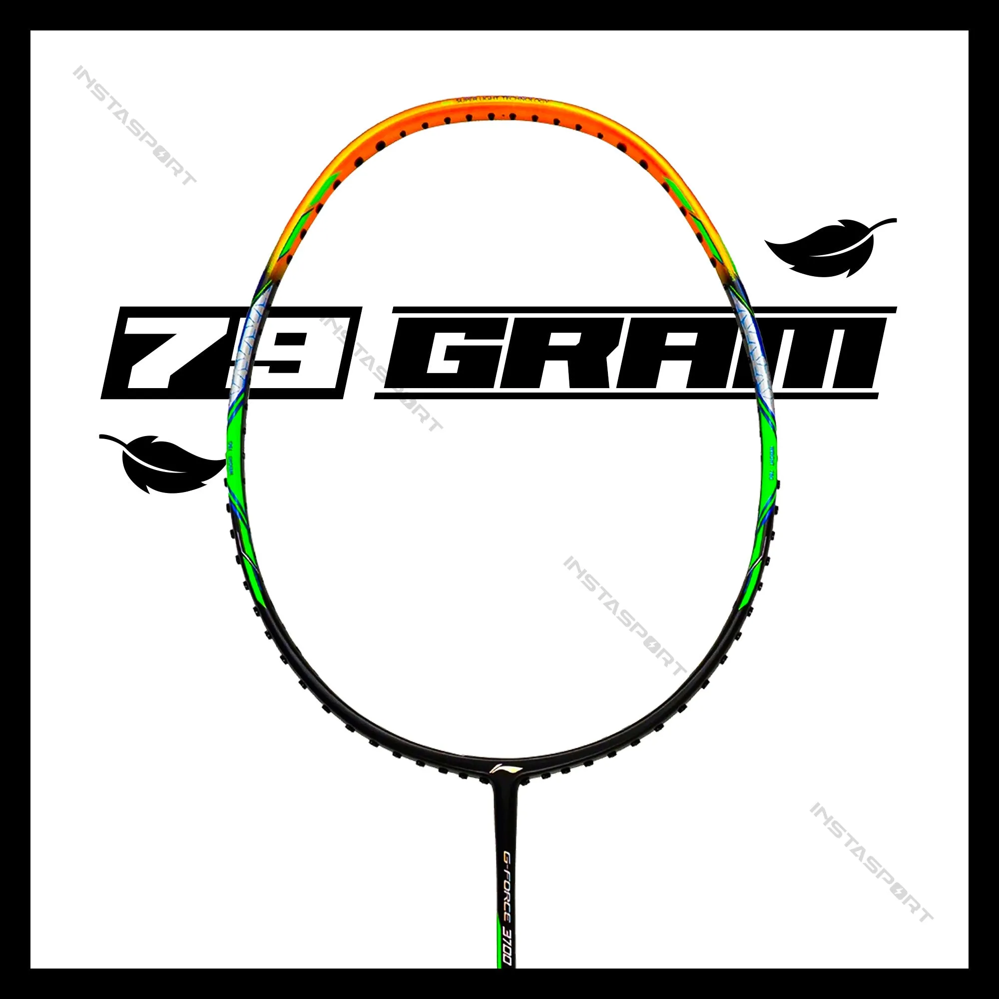 Li-Ning GForce 3700 Superlite Badminton Racket (Black/Amber)