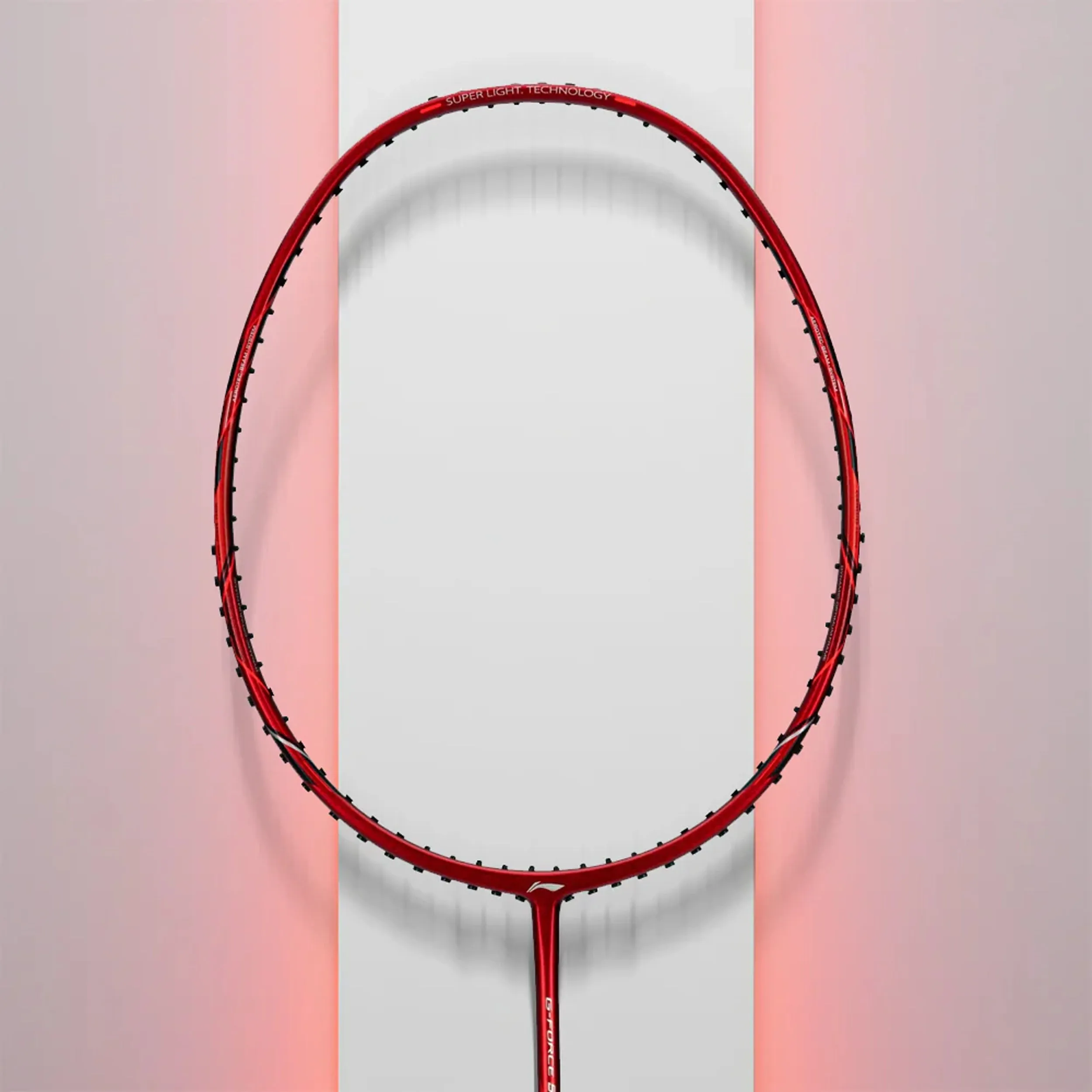 Li-Ning GForce 5900 Superlite Badminton Racket - Dark Red/ Silver