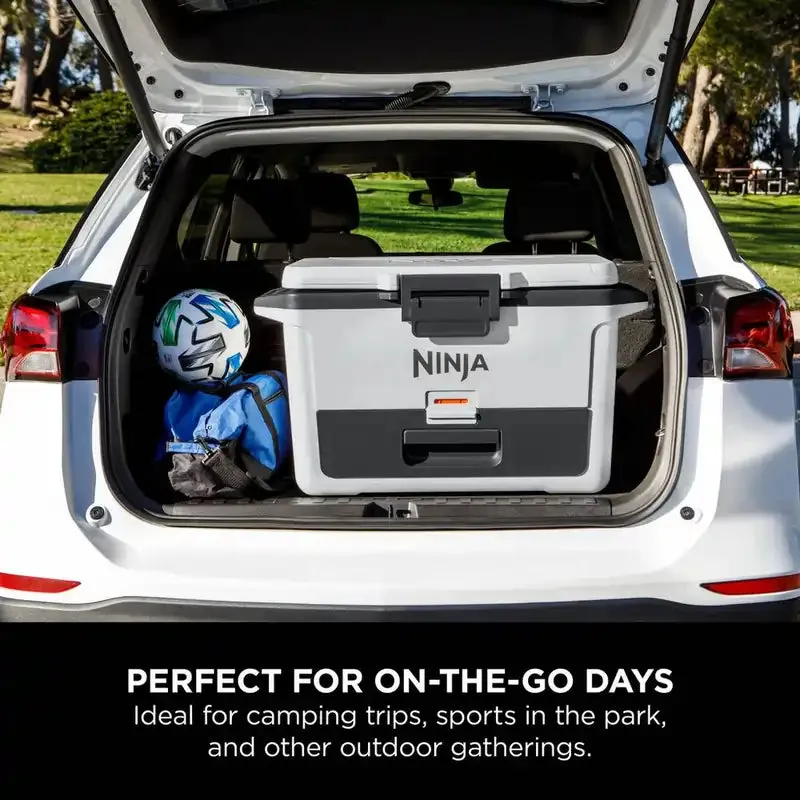 Ninja FB151UKWH FrostVault 50QT/47L Hard Drinks Cooler Box with Dry Zone, Cloud White