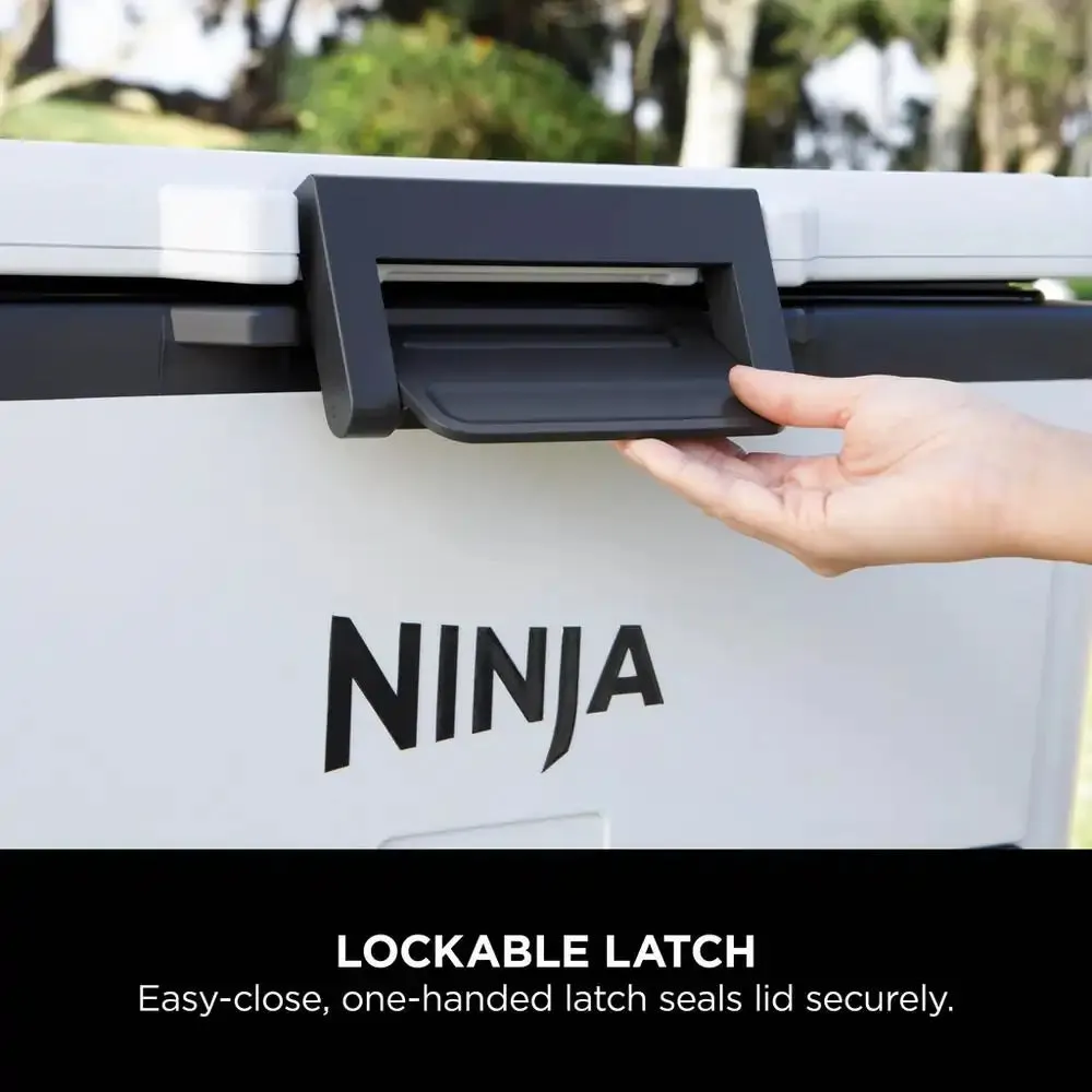 Ninja FB151UKWH FrostVault 50QT/47L Hard Drinks Cooler Box with Dry Zone, Cloud White