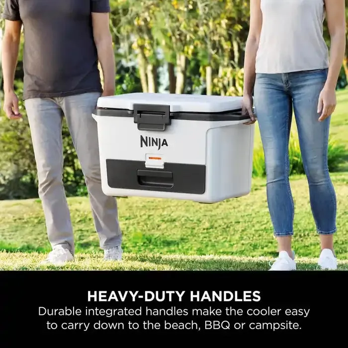 Ninja FB151UKWH FrostVault 50QT/47L Hard Drinks Cooler Box with Dry Zone, Cloud White
