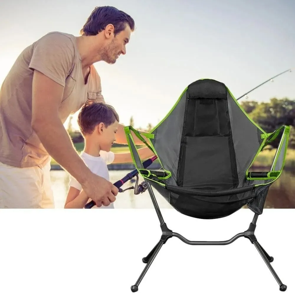 Portable Reclining Camping Chair  - Camping, Beach, Outdoor Chairs for Adults