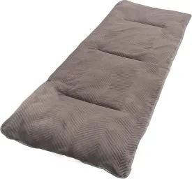 REDCAMP Folding Cot Pads for Sleeping Extra Thick, Soft Comfortable Velvet & Corduroy Cotton Camping Cot Mattress Pad for Backpacking Hiking, Black Blue Brown Grey 75x30 inches