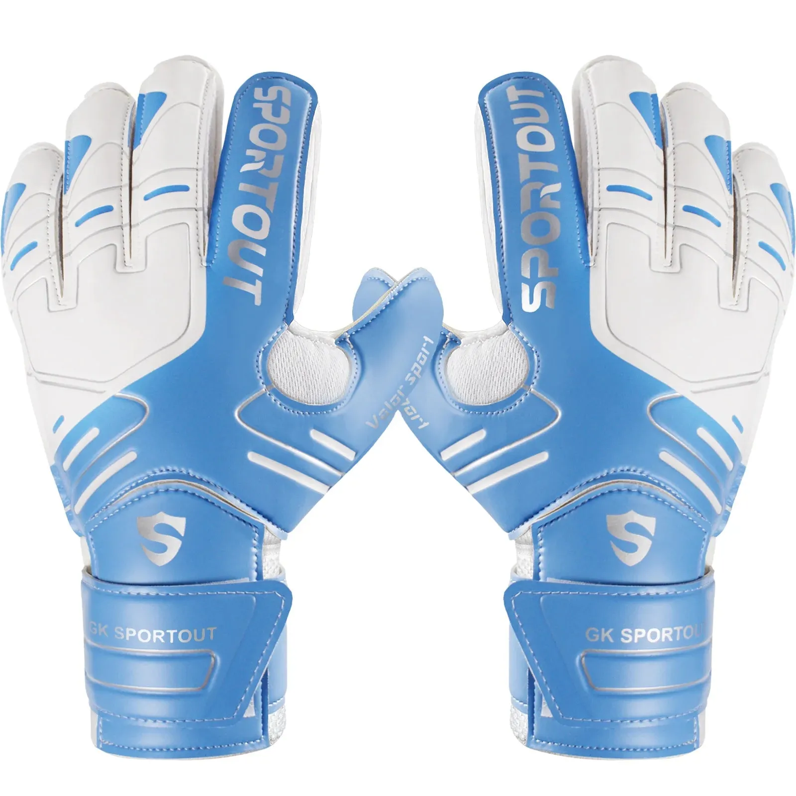 SPORTOUT  Goalkeeper Gloves – Strong Grip, Durable 4 3MM Latex with Finger Protection