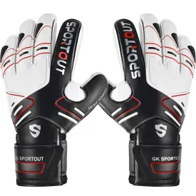 SPORTOUT  Goalkeeper Gloves – Strong Grip, Durable 4 3MM Latex with Finger Protection