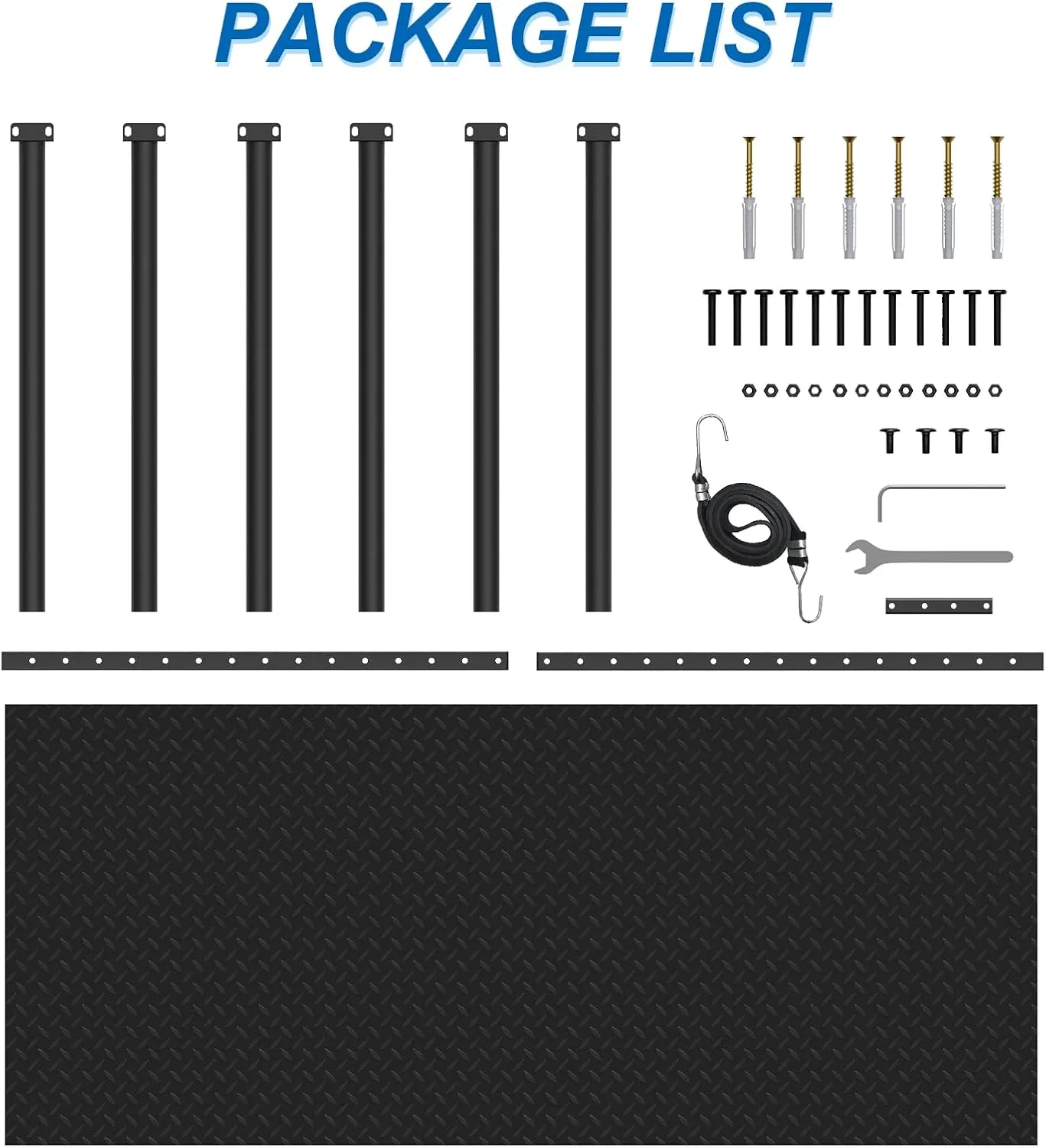 Surfboard Wall Mount - Vertical 4/6 Arms Storage with Rubber Mat, Paddle Rack for SUP, Ski, Skateboards