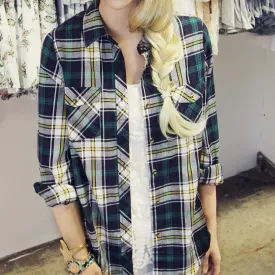 The Campfire Plaid Top