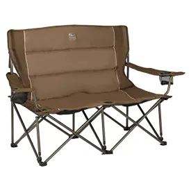 Timber Ridge Spruce 2-Person Folding Loveseat, Earth Brown