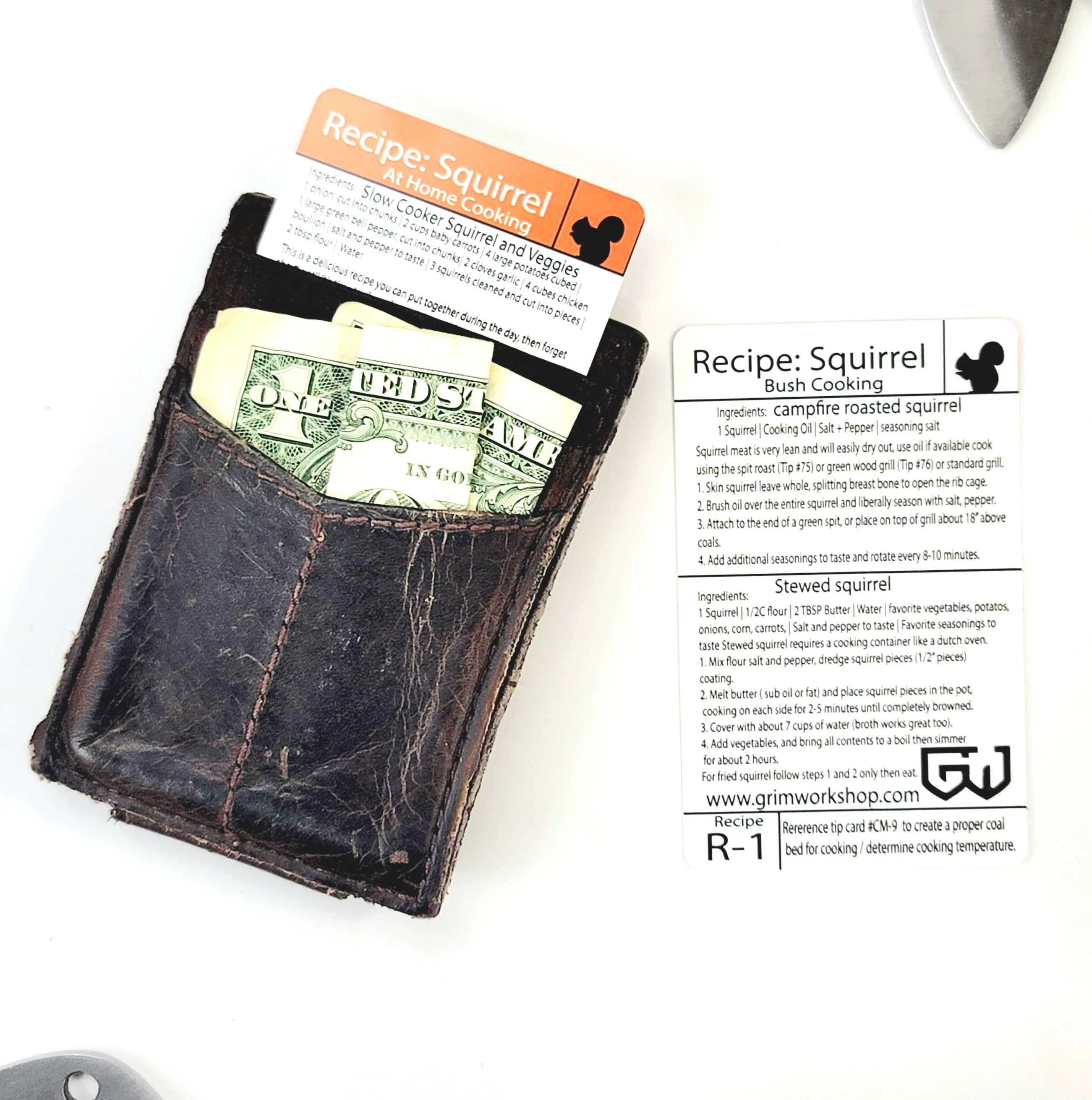 Tip Card R-1: How to Cook Squirrel Recipies