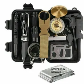 Ultimate Adventurer's Survival Gear Kit: 14-in-1 Tactical Toolbox