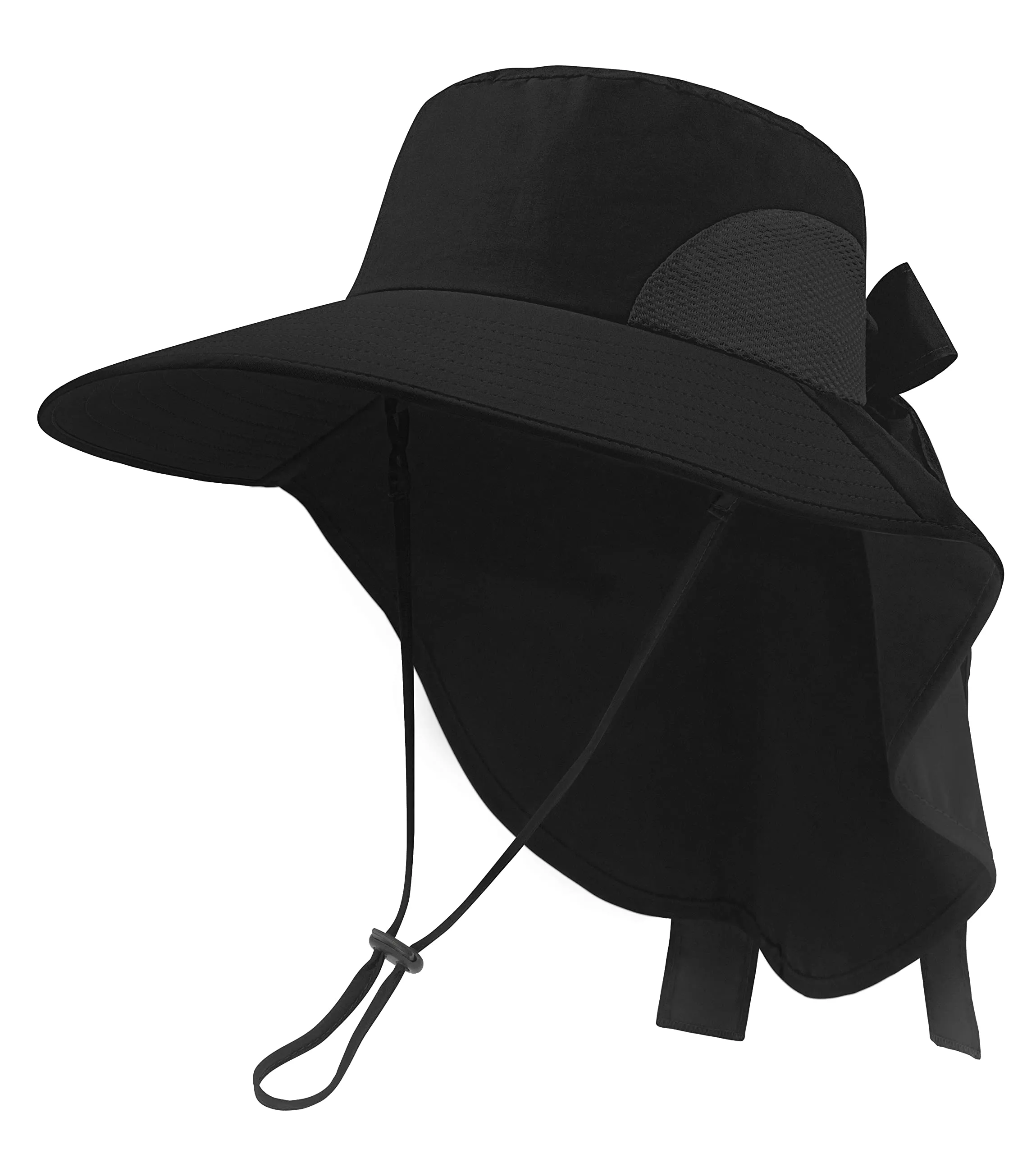 UPF 50  Wide Brim Gardening Hat with Neck Flap