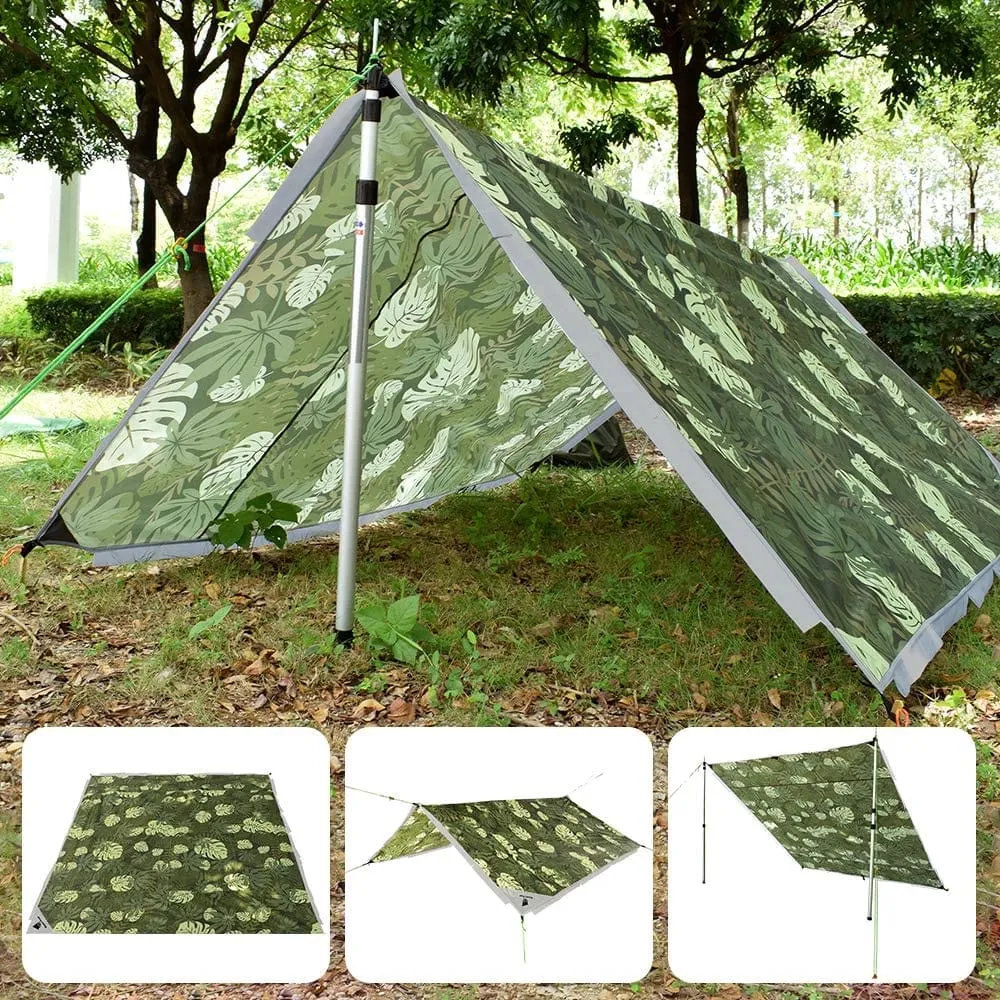 Waterproof Tent Groundsheet Hammock Sunshade Camping Mat