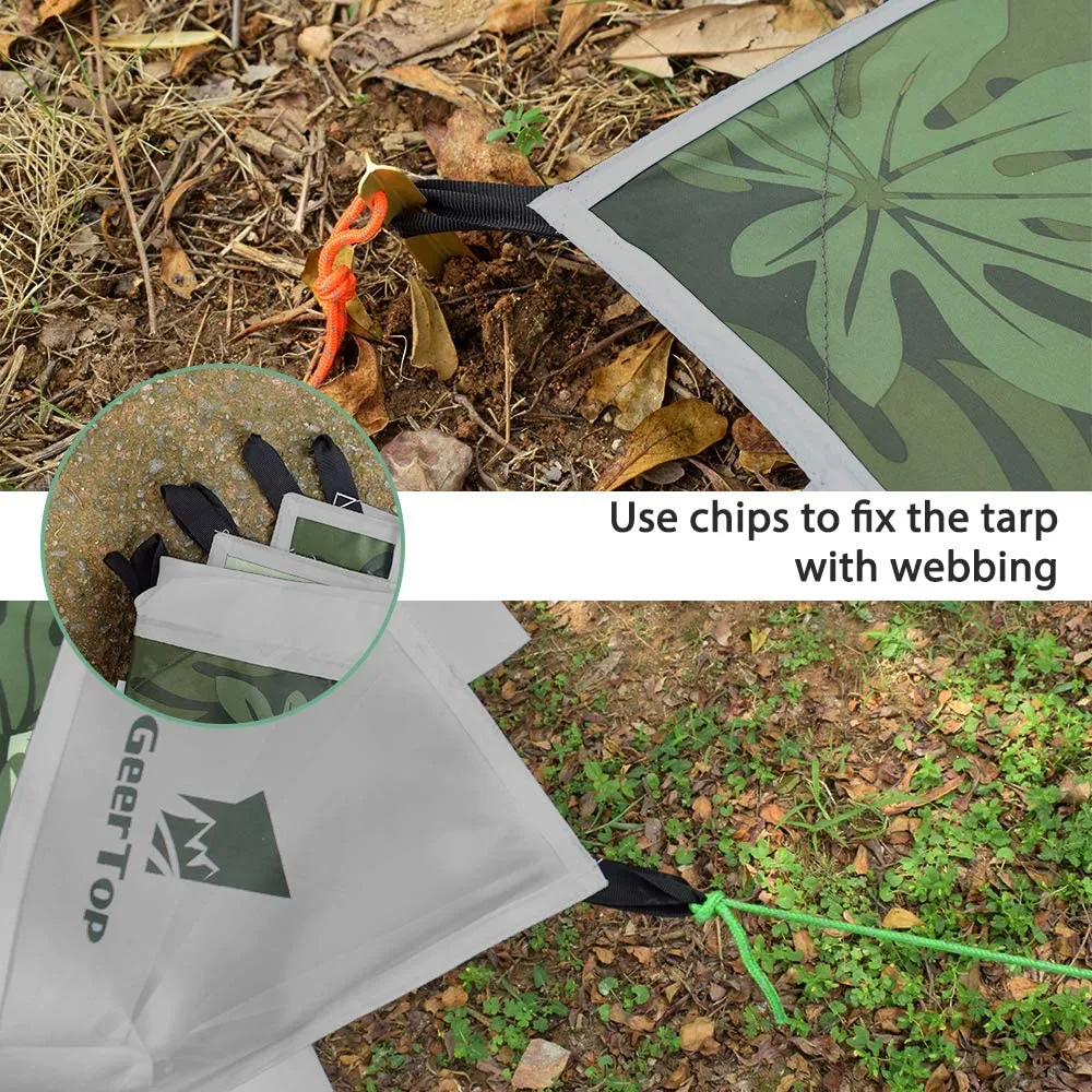 Waterproof Tent Groundsheet Hammock Sunshade Camping Mat
