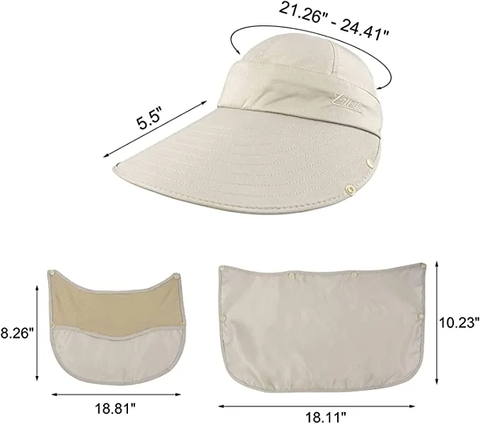 Women's Outdoor Summer Hat with UPF50  Sun Visor