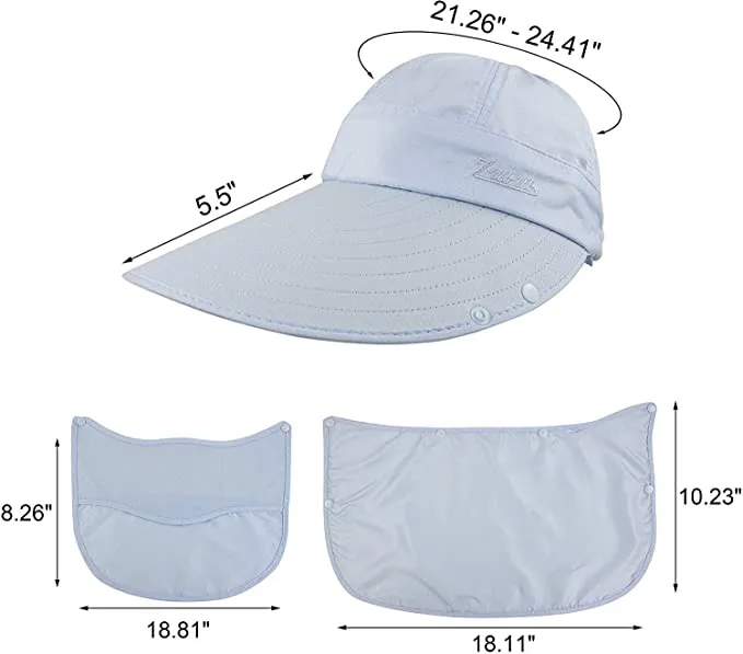 Women's Outdoor Summer Hat with UPF50  Sun Visor