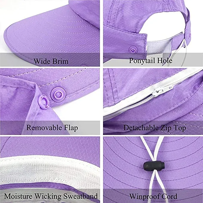 Women's Outdoor Summer Hat with UPF50  Sun Visor