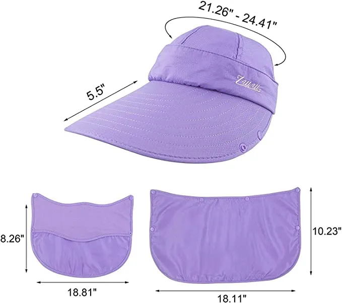 Women's Outdoor Summer Hat with UPF50  Sun Visor