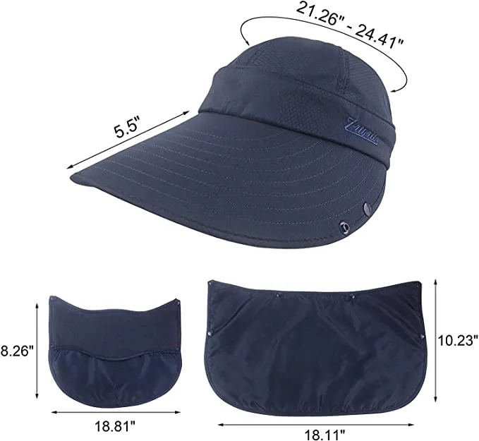 Women's Outdoor Summer Hat with UPF50  Sun Visor