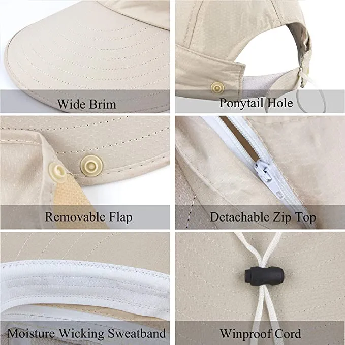 Women's Outdoor Summer Hat with UPF50  Sun Visor
