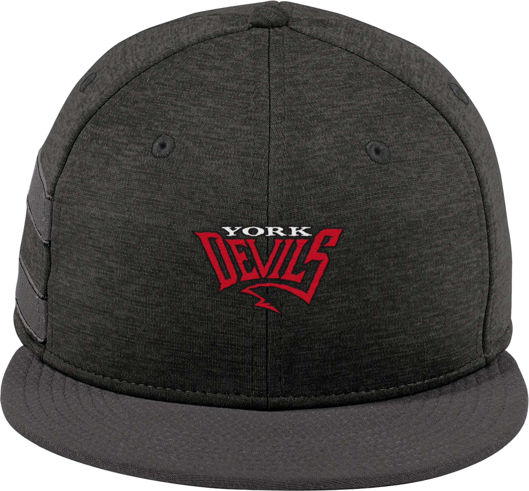 York Devils New Era Shadow Heather Striped Flat Bill Snapback Cap