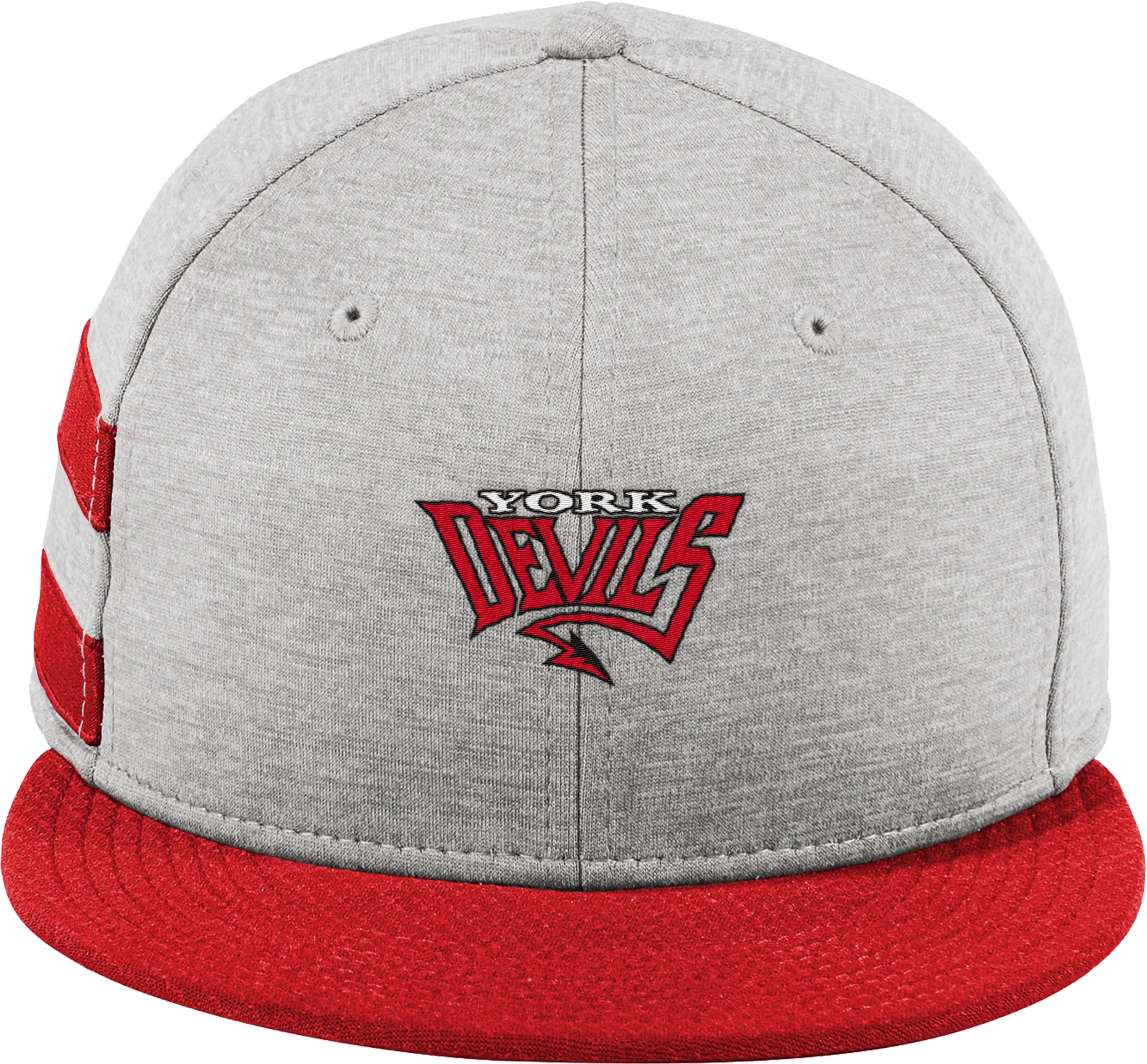 York Devils New Era Shadow Heather Striped Flat Bill Snapback Cap